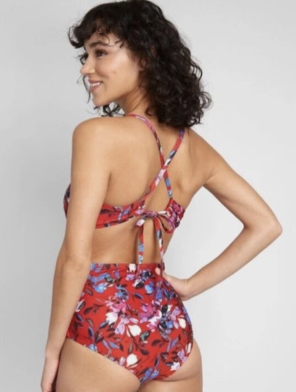 Pretty Modcloth Floral One-Piece
